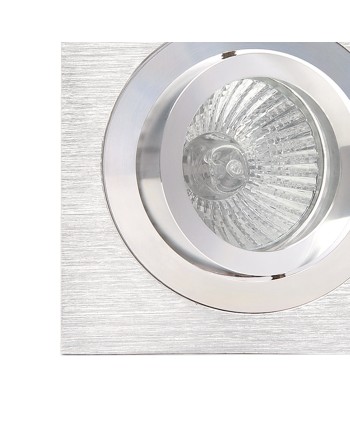 BASICO GU10 * EMPOTRABLE CUADRADO Nickel Satin